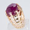 スタールビーxダイヤモンド 0リング SR: 22.089 ct D: 0.62ct K18PG - 画像 (4)