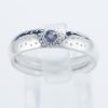 アレキサンドライトホワイトゴールドリング Al 0.12ct K18WG