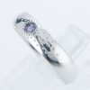 アレキサンドライトホワイトゴールドリング Al 0.12ct K18WG