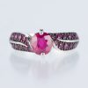 リーフ ルビーホワイトゴールドリング R:1.47ct R: 0.68ct