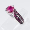 リーフ ルビーホワイトゴールドリング R:1.47ct R: 0.68ct - 画像 (6)