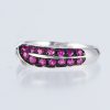 リーフ ルビーホワイトゴールドリング R: 0.92ct K18WG - 画像 (3)