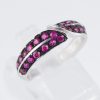 リーフ ルビーホワイトゴールドリング R: 0.92ct K18WG - 画像 (5)