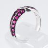 リーフ ルビーホワイトゴールドリング R: 0.92ct K18WG - 画像 (6)