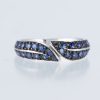 リーフ サファイアホワイトゴールドリング S: 0.86ct K18WG