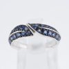 リーフ サファイアホワイトゴールドリング S: 0.86ct K18WG - 画像 (4)