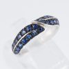 リーフ サファイアホワイトゴールドリング S: 0.86ct K18WG - 画像 (5)