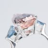 モルガナイトxアクアマリン ホワイトゴールドリング Mo: 7.59 ct Aq: 1.19ct K18WG - 画像 (5)