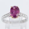 ルビーxダイヤモンド プラチナ/イエローゴールドリング (R: 2.45 ct D: 0.5ct Pt900/YG)