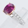 ルビーxダイヤモンド プラチナ/イエローゴールドリング (R: 2.45 ct D: 0.5ct Pt900/YG)