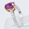 ルビーxダイヤモンド プラチナ/イエローゴールドリング (R: 2.45 ct D: 0.5ct Pt900/YG)