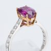 ルビーxダイヤモンド プラチナ/イエローゴールドリング (R: 2.45 ct D: 0.5ct Pt900/YG)