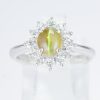 ハロー キャッツアイxダイヤモンド プラチナリング C: 1.56 ct D: 0.5ct Pt900
