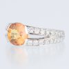 フロート 3.72ct イエローサファイアプラチナリング(YS:3.72ct D:1.32 Pt900) - 画像 (2)