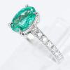 エメラルドxダイヤモンド プラチナリング E: 1.32 ct D: 0.5ct Pt900