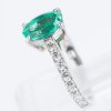 エメラルドxダイヤモンド プラチナリング E: 1.32 ct D: 0.5ct Pt900