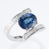 4.84ct ブルーサファイアプラチナリング S:4.84ct D:1.14ct Pt900 GIA - 画像 (4)