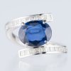 4.39ct ブルーサファイアプラチナリング S:4.39ct D:1.12ct Pt900 GIA