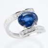 4.39ct ブルーサファイアプラチナリング S:4.39ct D:1.12ct Pt900 GIA - 画像 (3)
