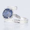 4.39ct ブルーサファイアプラチナリング S:4.39ct D:1.12ct Pt900 GIA - 画像 (2)