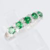 ラインリング グリーンガーネット x ダイヤモンド プラチナリング GG: 0.73 ct D: 0.31ct Pt900 - 画像 (4)