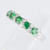ラインリング グリーンガーネット x ダイヤモンド プラチナリング GG: 0.73 ct D: 0.31ct Pt900 - 画像 (6)
