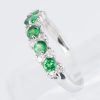ラインリング グリーンガーネット x ダイヤモンド プラチナリング GG: 0.73 ct D: 0.31ct Pt900 - 画像 (7)