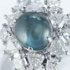 ハローリング アレキサンドライトキャッツxダイヤモンド プラチナリング Al: 2.95 ct D: 1.34ct Pt950