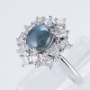 ハローリング アレキサンドライトキャッツxダイヤモンド プラチナリング Al: 2.95 ct D: 1.34ct Pt950