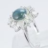 ハローリング アレキサンドライトキャッツxダイヤモンド プラチナリング Al: 2.95 ct D: 1.34ct Pt950