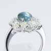 ハローリング アレキサンドライトキャッツxダイヤモンド プラチナリング Al: 2.95 ct D: 1.34ct Pt950