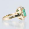 ロック コロンビア産エメラルドイエローゴールドリング E: 4.82ct  D:1.43ct - 画像 (5)