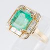 ロック コロンビア産エメラルドイエローゴールドリング E: 4.82ct  D:1.43ct - 画像 (7)