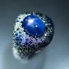 ライトニング プラチナ製スターサファイアダイヤモンドリング (SS: 12.35ct S: 7.13ct D:0.94ct Pt950)
