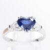 ロイヤルブルーサファイアxダイヤモンド プラチナリング S: 1.73ct D: 0.43ct Pt900