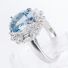 アクアマリンxダイヤモンド プラチナリング Aq: 3.52ct D: 1.29ct Pt900