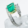 2.61ct コロンビア産エメラルド　プラチナ製リング E:2.61ct D:1.10ct Pt950/K18YG GIA - 画像 (5)