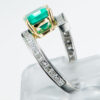 2.61ct コロンビア産エメラルド　プラチナ製リング E:2.61ct D:1.10ct Pt950/K18YG GIA - 画像 (7)