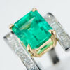 2.61ct コロンビア産エメラルド　プラチナ製リング E:2.61ct D:1.10ct Pt950/K18YG GIA - 画像 (10)