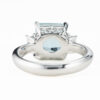 アクアマリン　プラチナ製リング To: 2.73ct D:0.30ct Pt900 - 画像 (8)