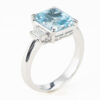 アクアマリン　プラチナ製リング To: 2.73ct D:0.30ct Pt900 - 画像 (5)