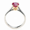 ビルマ産ルビー　ピジョンブラッドプラチナリング  R: 1.47ct D:0.52ct Pt900/K18YG - 画像 (6)