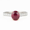 ビルマ産ルビー　ピジョンブラッドプラチナリング  R: 1.47ct D:0.52ct Pt900/K18YG