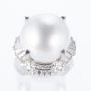 南洋パールxダイヤモンド プラチナリング P: 15.7mm D: 1.34ct Pt900