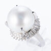 南洋パールxダイヤモンド プラチナリング P: 15.7mm D: 1.34ct Pt900
