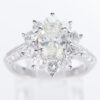 2.98cttw オーバルダイヤモンドダイヤモンド プラチナリング D: 1.51ct D: 1.47ct M I1 Pt900 GIA