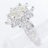 2.98cttw オーバルダイヤモンドダイヤモンド プラチナリング D: 1.51ct D: 1.47ct M I1 Pt900 GIA