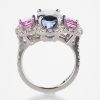 5ctマダガスカル産ブルーサファイアプラチナリング S:5.18ct PS:1.50 D:0.64ct Pt950