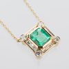2.78ct コロンビア産エメラルドペンダント(E:2.78ct D:1.21ct K18YG) - 画像 (4)