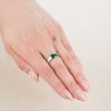 1ct コロンビア産エメラルドプラチナリング E1.10ct D:0.13ct Pt900 - 画像 (5)